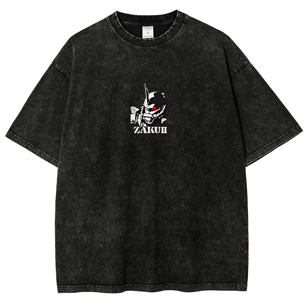 Zaku II T Shirt Char Aznable M - Acid Wash Vintage Graphic T Shirt review and price