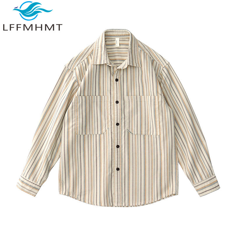 Men Japanese Vintage Artistic  - Corduroy Button Up Shirt Men review and price