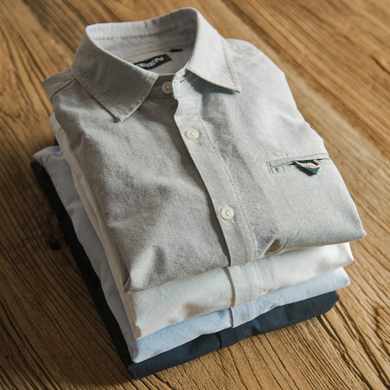 Oxford Retro Shirt Japanese Bu - Oxford Cotton Casual Shirt Business review and price