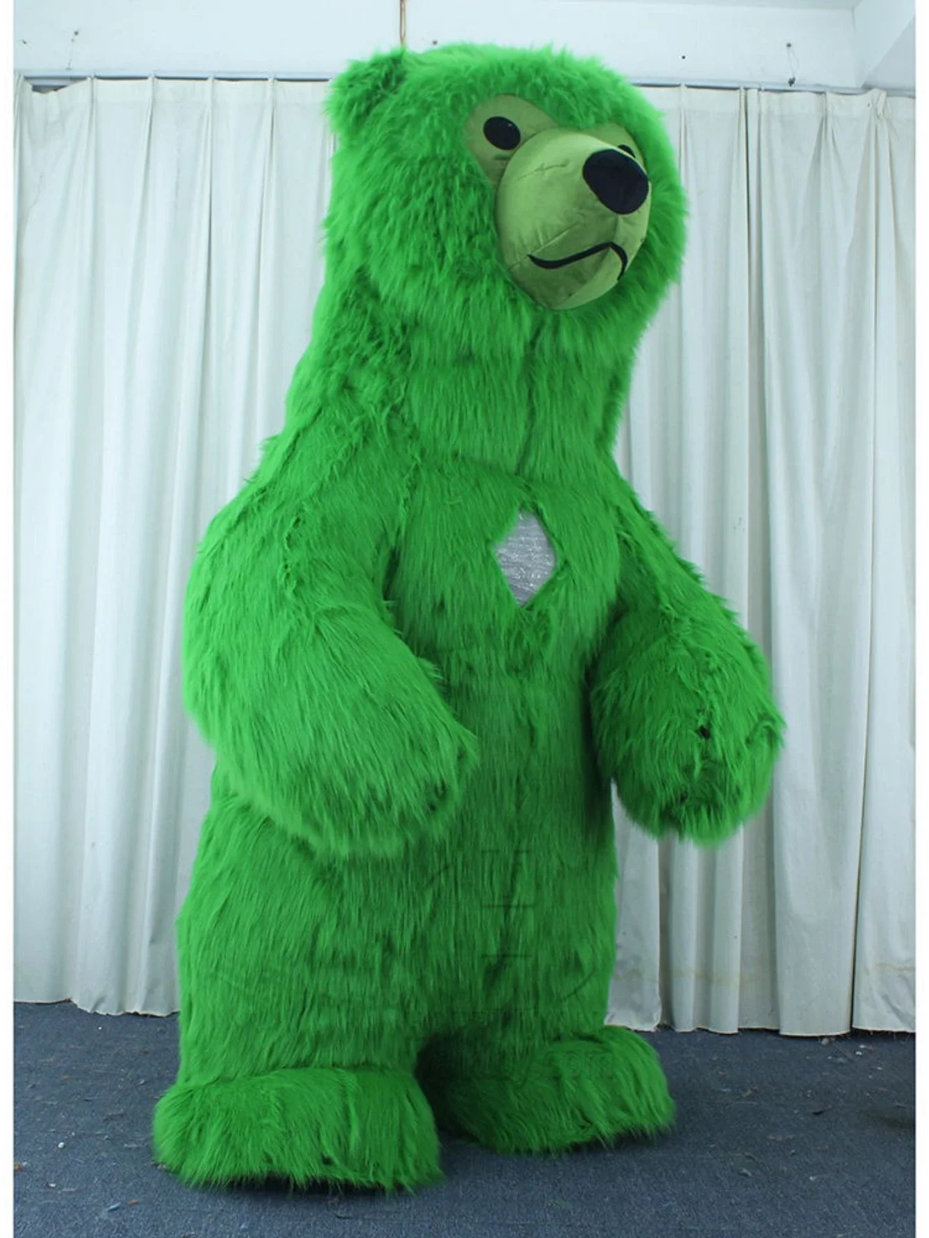 Furry Green Bear Inflatable Ma - Suits review and price